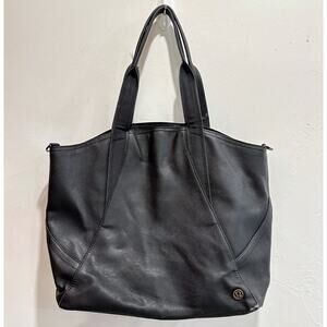 Lululemon go wild large all day black tote bag pre loved, no shoulder strap